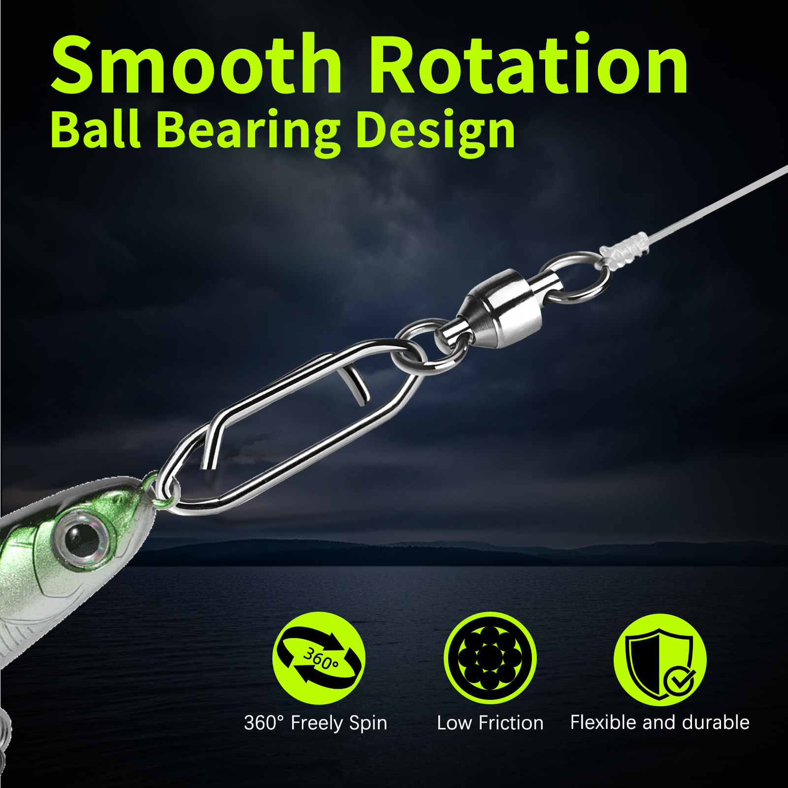 9KM Fishing Swivel Snap Kit 50 - огляд і ціна Fishing Lure Making Kit