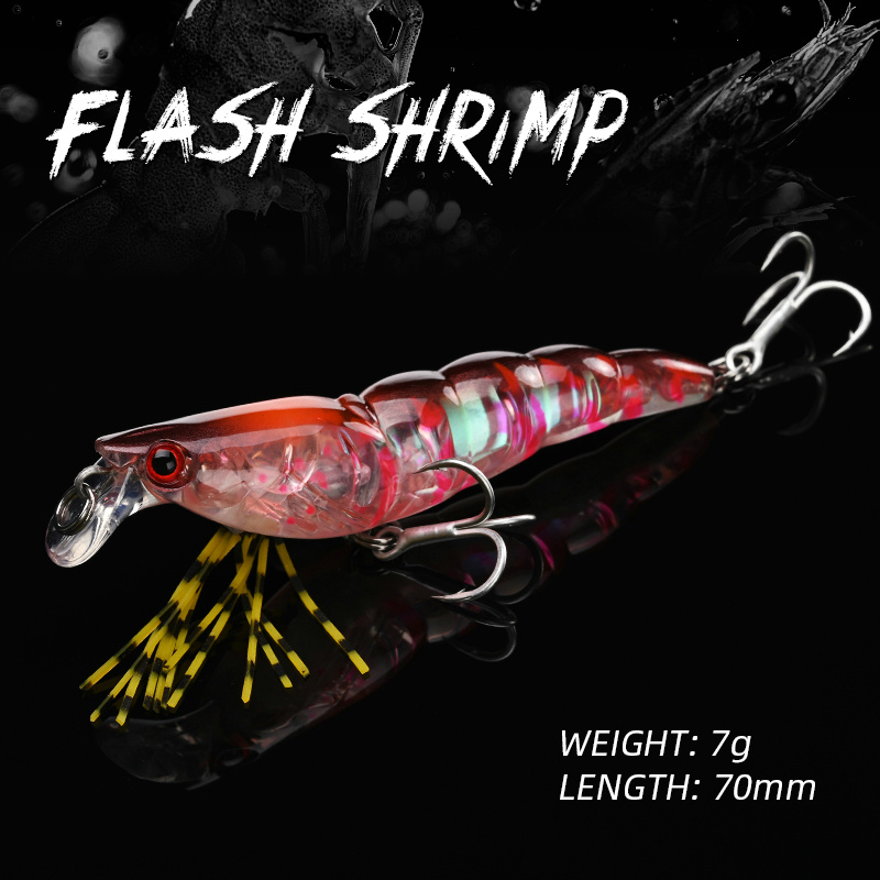 ALLBLUE 3D Flash Shrimp 70mm 7 - огляд і ціна Fishing Lure Buzzbait