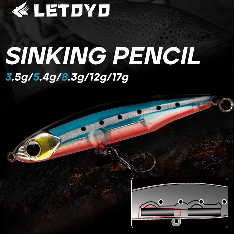 LETOYO Sinking Pencil 17g 12g- - огляд і ціна Fishing Lure Spinnerbait