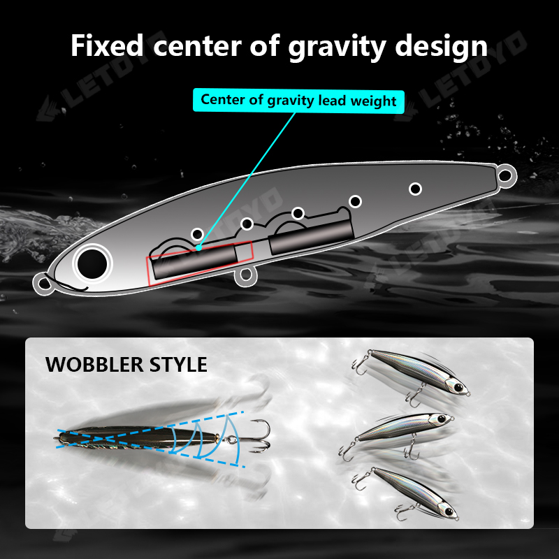 LETOYO Sinking Pencil 17g 12g- - огляд і ціна Fishing Lure Spinnerbait