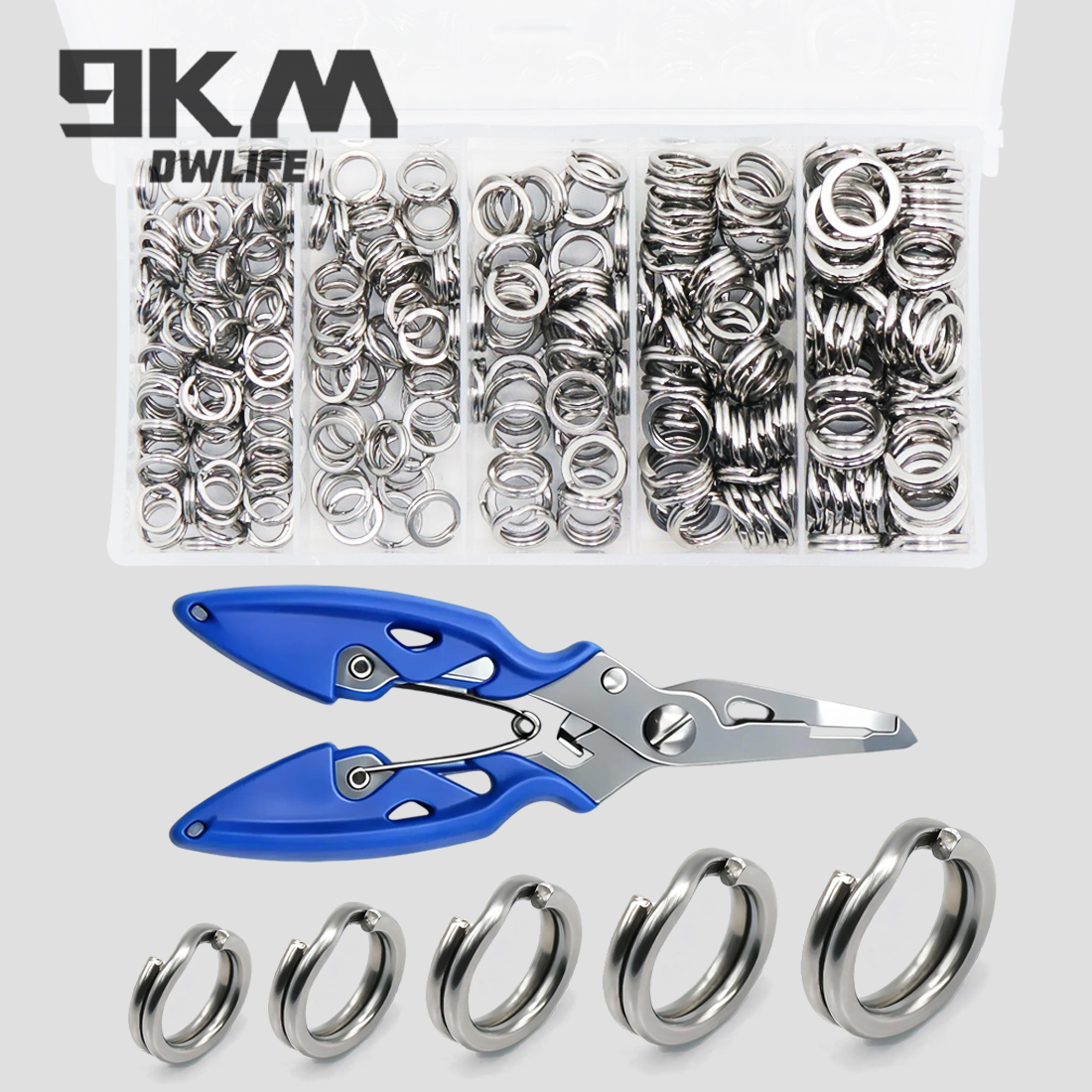 9KM 260-280pcs Fishing Split R - огляд і ціна Fishing Lure Kit