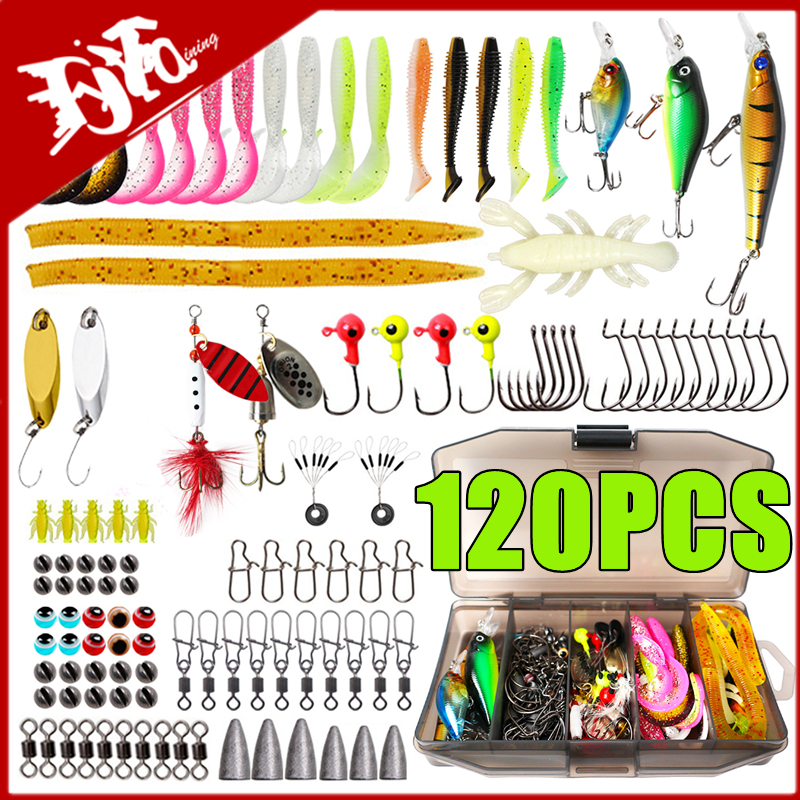 New 120PCS Fishing Lure Set So - огляд і ціна Fishing Lure Spinnerbait