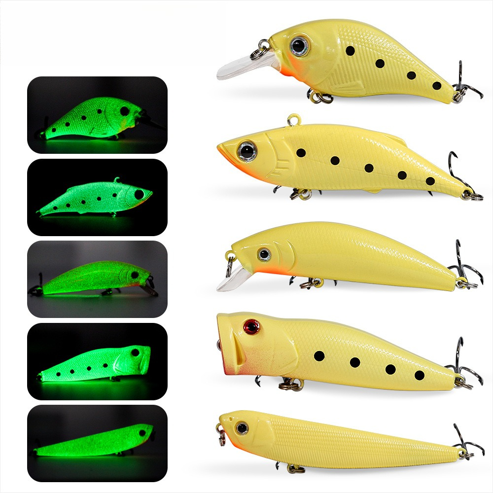 2026 Glow Lure Hard Bait Kit C - огляд і ціна Fishing Lure Popper