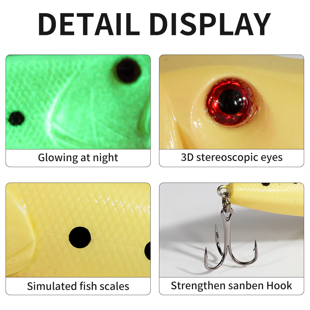 2026 Glow Lure Hard Bait Kit C - огляд і ціна Fishing Lure Popper