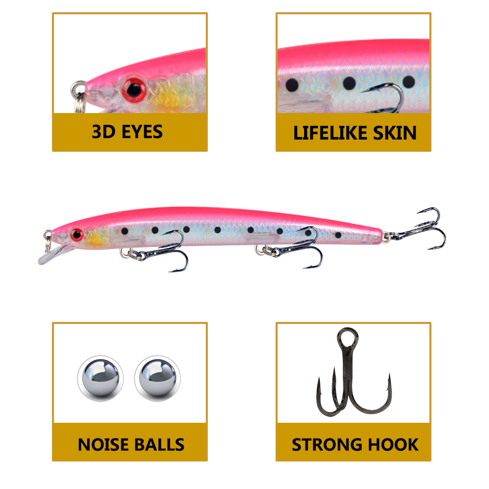 Minnow Fishing Lure 13.5cm 15. - огляд і ціна Fishing Lure Buzzbait