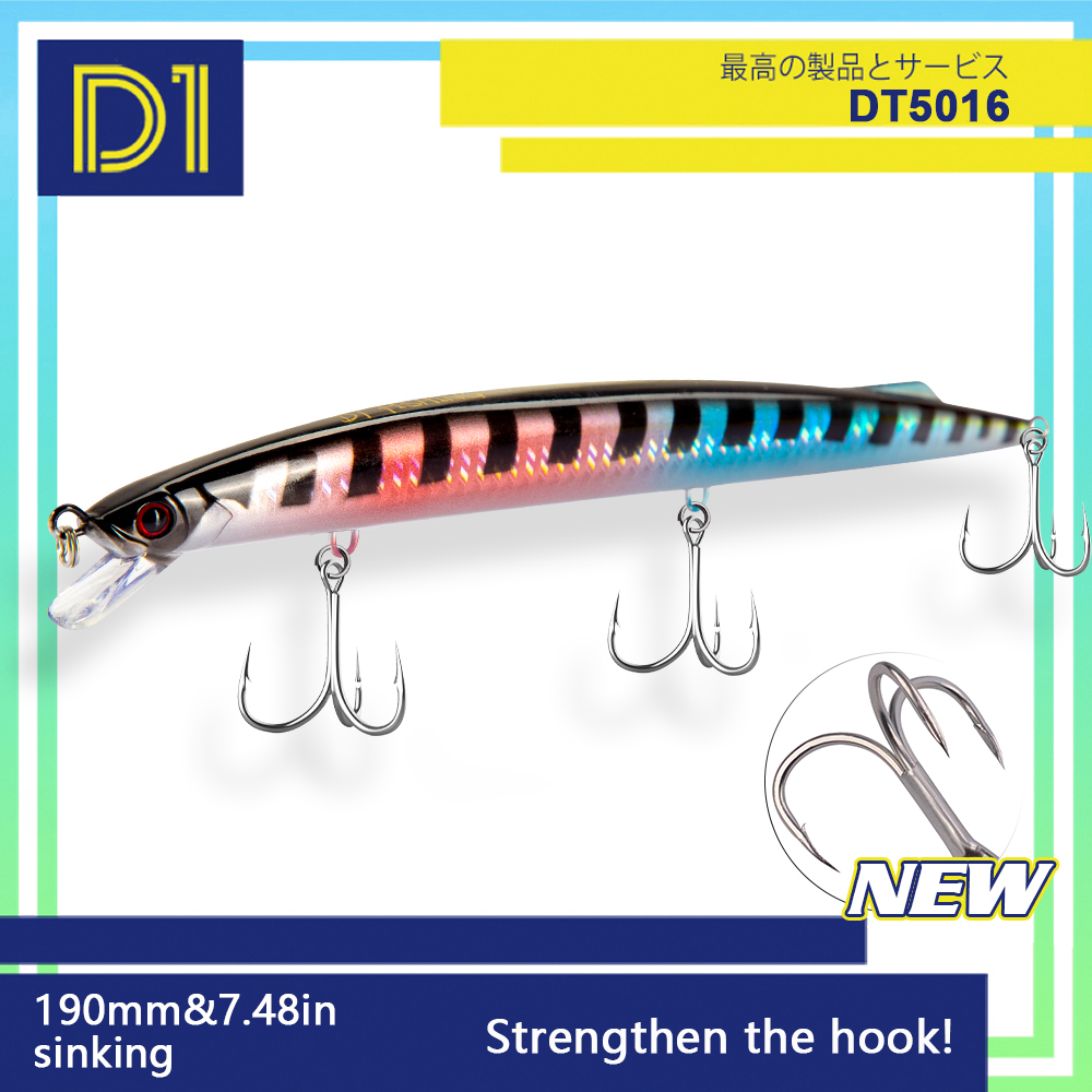 D1 Sea Fishing Minnow Lure 190 - огляд і ціна Fishing Lure Jerkbait