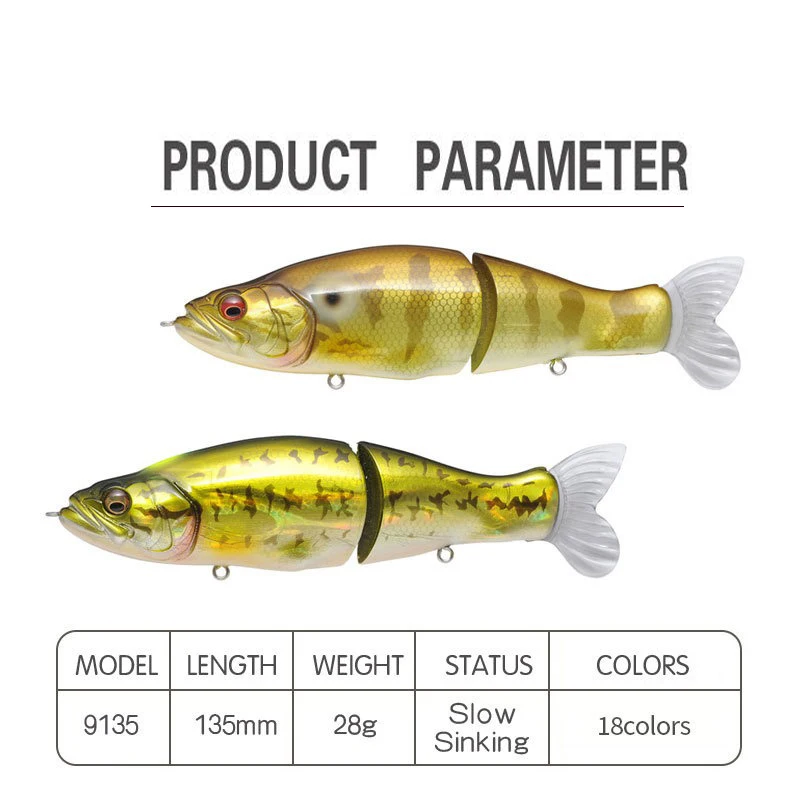 Swimbait Fishing Lure 135mm 31 - огляд і ціна Fishing Lure Buzzbait