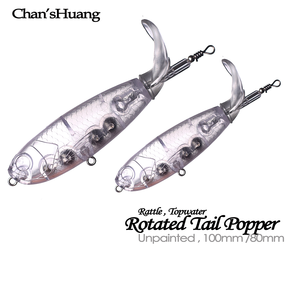 Chan’sHuang 20PCS Unpainted Bl - огляд і ціна Fishing Lure Popper