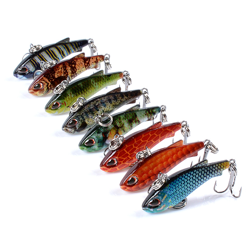 8pcs 4cm 4g Mini Lipless VIB F - огляд і ціна Fishing Lure Buzzbait