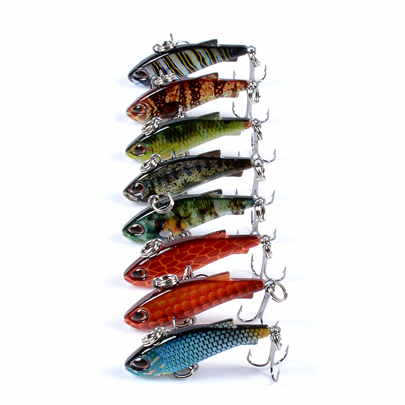 8pcs 4cm 4g Mini Lipless VIB F - огляд і ціна Fishing Lure Buzzbait