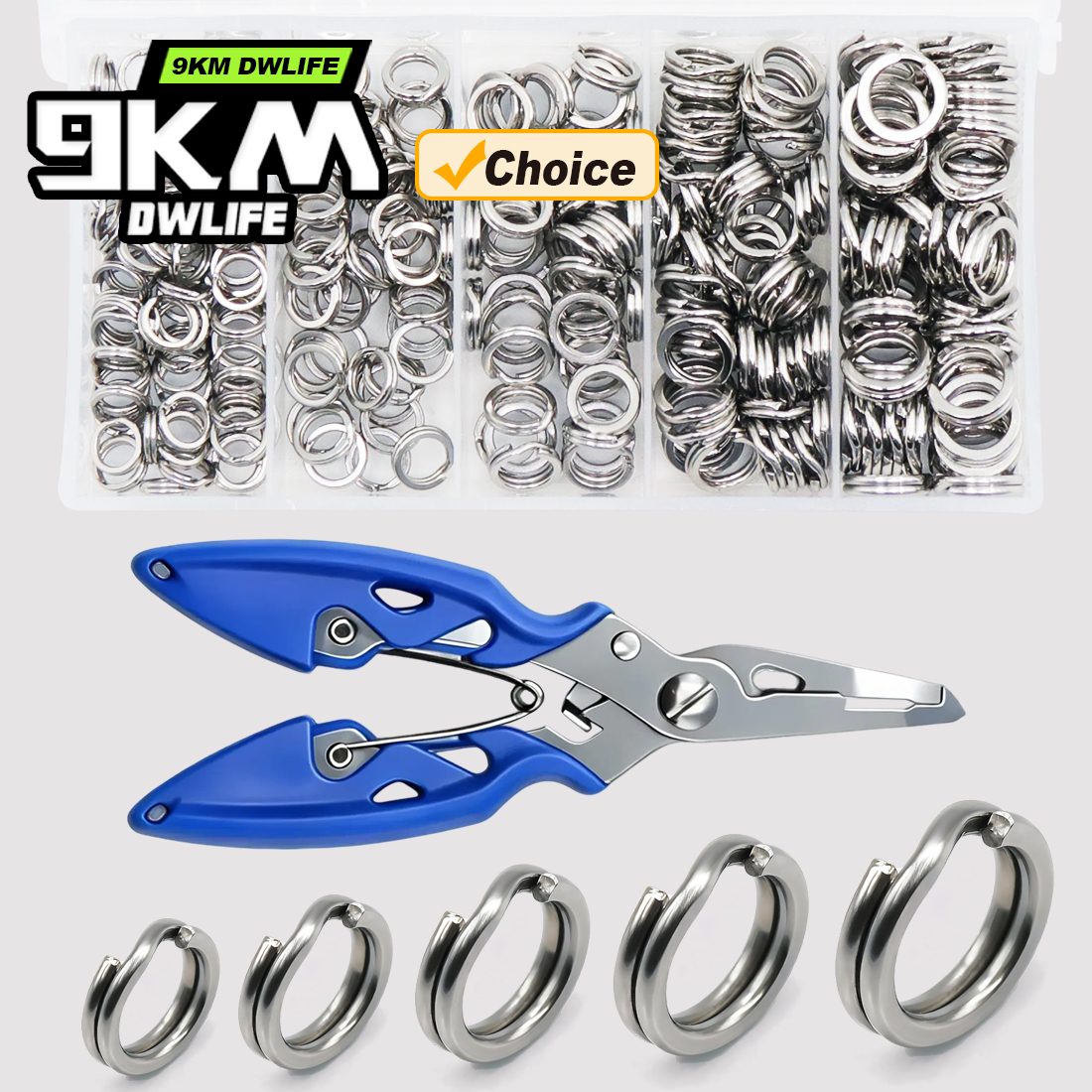9KM Fishing Split Rings with P - огляд і ціна Fishing Lure Kit