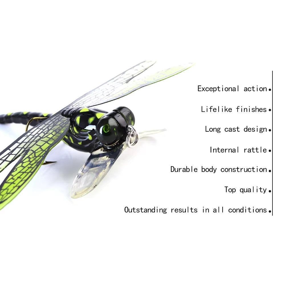 FTK 6g Topwater Dragonfly Dry  - огляд і ціна Fishing Lure Popper