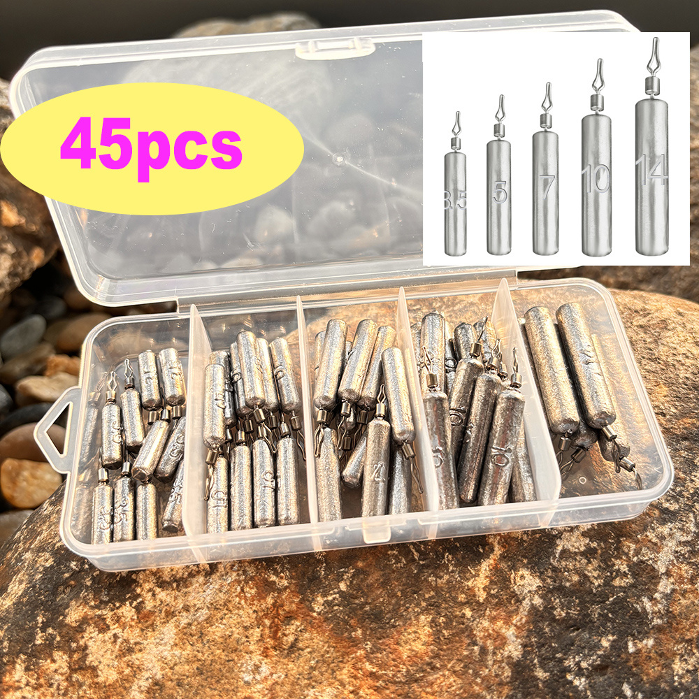 45pcs/box Fishing Weight 3.5g  - огляд і ціна Fishing Lure Box