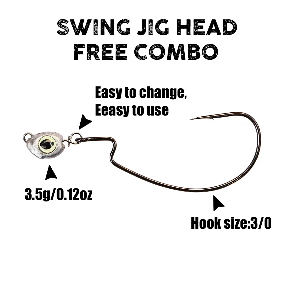 B&U Swing Jig head cheburashka - огляд і ціна Fishing Lure Accessories